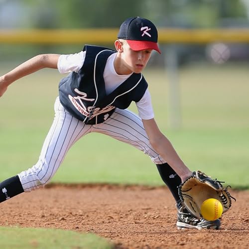 Practice Foam Baseballs - 11 inch Softballs for Youth Beginners, Perfect for Batting and Fielding Training, Pack of 6 with Mesh Bag Included