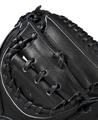 Wilson 2024 Classics Series A2000 Baseball Gloves - color: Black/Yellow, size: Catcher - 33.5"