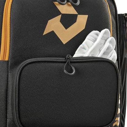 DeMarini Spectre V2 Baseball/Softball Bags - color: Black/Copper, style: Backpack