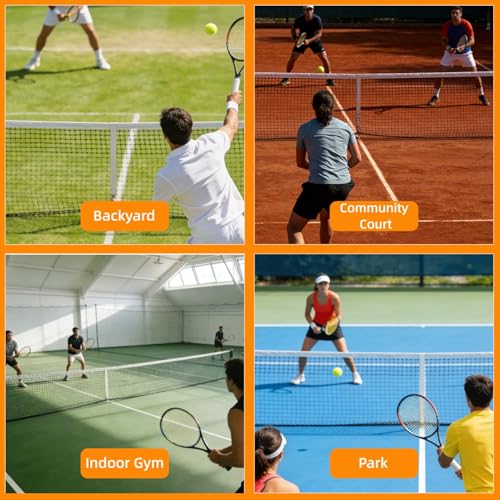 Professional Tennis Net with All Standard Outdoor Indoor Tennis Posts
