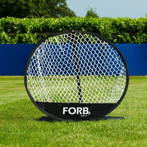 FORB Practice Golf Chipping Net | Pop-Up Golf Target for Chipping Accuracy - Durable Mesh Fiberglass Poles and Carry Bag - 24in Diameter