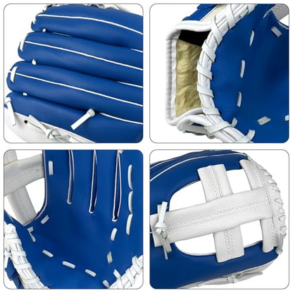 Baseball Glove, Softball Glove, Baseball Mitt, 10.5''-12.5'' for Youth Adult Training and Beginner Play, Synthetic Leather Outfield Mitts, Right Hand Throw