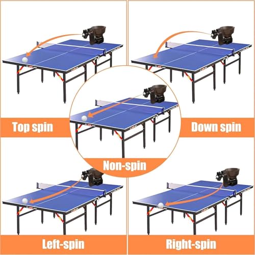 Ping Pong Robot, Automatic Table Tennis Robot Machine, HP-07 Ping Pong Machine with 36 Different Spin Balls Table Tennis Robots Automatic Ball Machine for Training