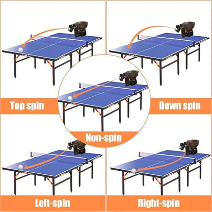 Ping Pong Robot, Automatic Table Tennis Robot Machine, HP-07 Ping Pong Machine with 36 Different Spin Balls Table Tennis Robots Automatic Ball Machine for Training