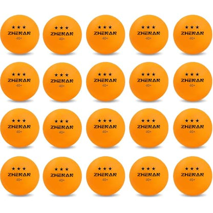 40+ New Material Ping Pong Balls 20 Pack Multicolor White and Orange Advanced Table Tennis Balls 3 Star Training & Practice Ping Pong Ball，Competition and Recreational Play, Abs Ping Pong Ball - color: Orange