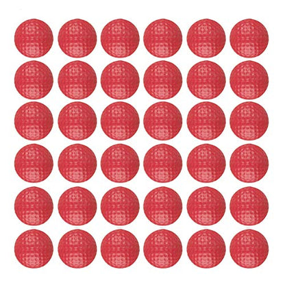 Dsmile 36 Pack Foam Golf Practice Balls Light Soft Elastic Training Multifunction Sport Balls - color: Red*36