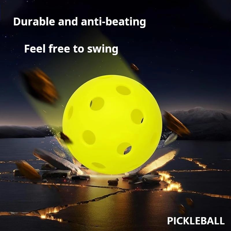One Pack of Recreational Training Pickleballs Sturdy and Durable Pickleball