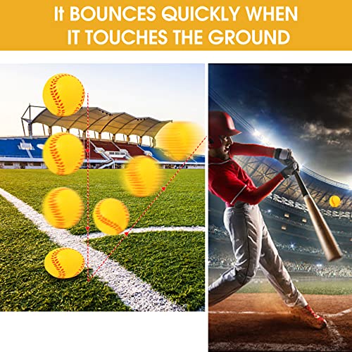 20 Pack Mini Foam Baseballs 1.6-Inch Pitching Machine Baseball - Perfect for Hitting Practice and Pitching Improve Your Batting Accuracy Training Black Stitching