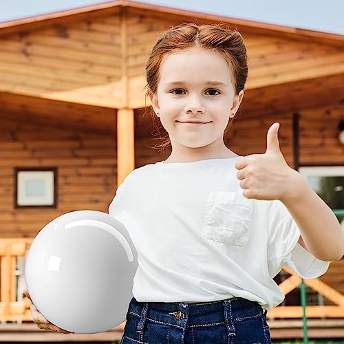 6 Pcs Playground Balls with Pump, 9 inch Inflatable Marbleized Bouncy Balls for Kids Beach, School, Kickball DodgeBalls and Indoor Outdoor Plays