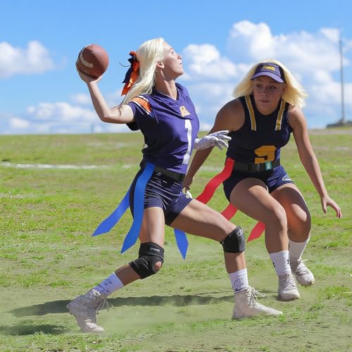 Mao'er Flag Football Belts, 10 Player Flag Football Set with 30 Flags For Kids Youth And Adults Training Equipment