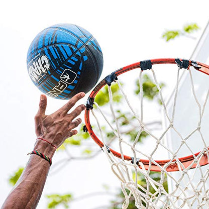 AND1 Chaos Basketball: Official Regulation (29.5 inches) Rubber - Deep Channel Construction Streetball, Made for Indoor Outdoor Basketball Games - color: White Drip