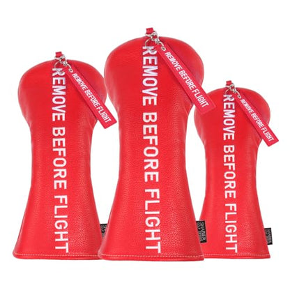 Golf Head Cover with RBF Design for Golf Club - size: for Fairway, style: Red