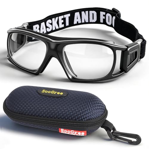 SooGree Sport Glasses for Men Women Basketball Football Sport Goggles Anti Fog Shock Collision Wearable Glasses
