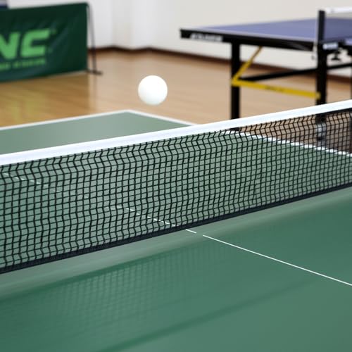 2Pcs Table Tennis Net Nylon Pingpong Net for Indoor Outdoor School Gym Black Tables Nets Replacement String Tension Table Tennis Nets Easy to Use and Portable (70.87" x 5.91")