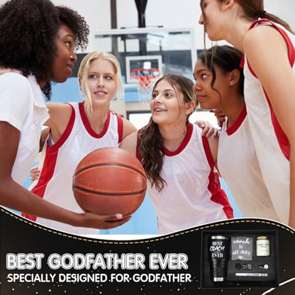 SiliFine 8 Pcs Coach Gifts for Men, 30 Oz Coach Ever Tumbler Gift Coaches Appreciation Thank You Coaches Gifts for Football, Soccer, Softball, Basketball, Gymnastics Cheer Trainer Gift Box(Black)