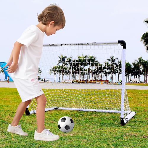 Soccer Goal, Small Foldable Goal for Kids, Kids Goals for The Backyard/Indoor/Outdoor, Mini Soccer Toys Gifts for Children