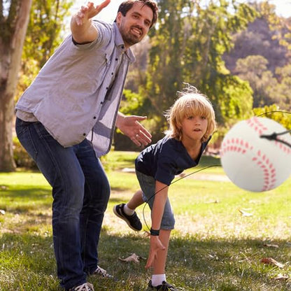 SAYAYA 32 PCS Wrist Return Ball 1.85 Inches Baseballs on a String Rebound Ball with Strap Soccer & Tennis Sport Party Favors, Wrist Exercise, Practice, and Fun Play for Kids & Adults