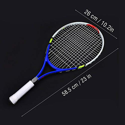 Adult Tennis Rackets, Mid Weight Tennis Racquet for Men and Women College Students Beginner Tennis Racket - color: Blue