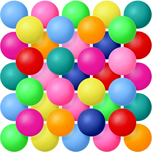 Lewtemi 300 Pack 2.4g 40 mm Table Tennis Balls Bouncy Party Decoration Entertainment Plastic Table Tennis Balls for Games Arts Sports Activities - color: Colorful