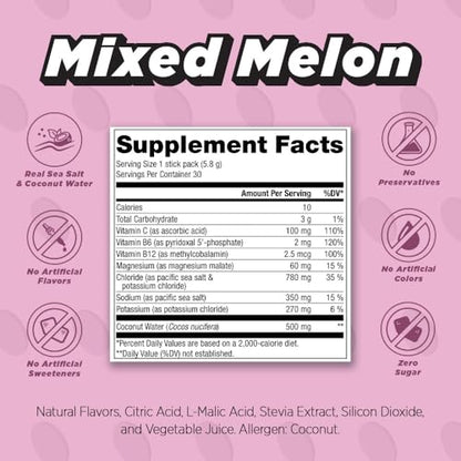Pickleball Electrolyte Variety Pack | No Sugar, Non-GMO | 12 Drink Sticks