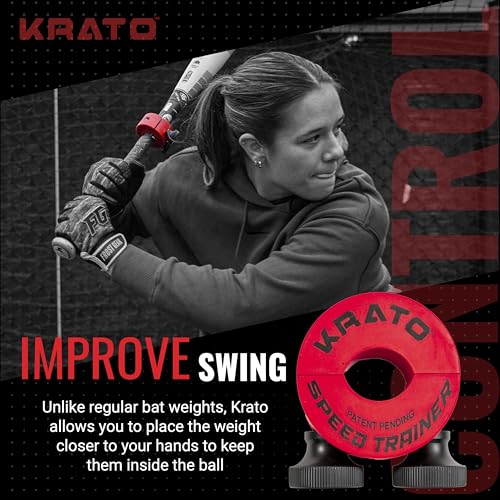 Krato Bat Weight - Baseball and Softball Bat Training Weight for Youth, High School, College - size: 30 Oz