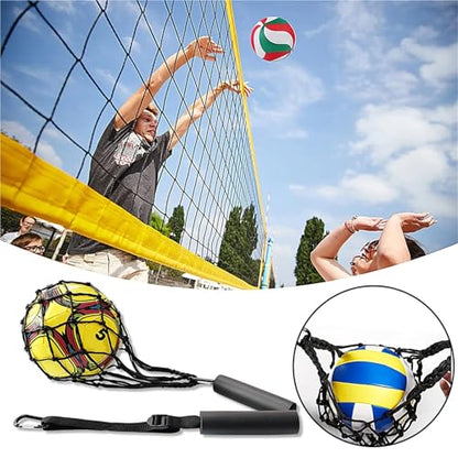 2set Volleyball Spike Trainer Solo Serve with Adjustable Belt Indoor Outdoor Train Supplies - color: Color1