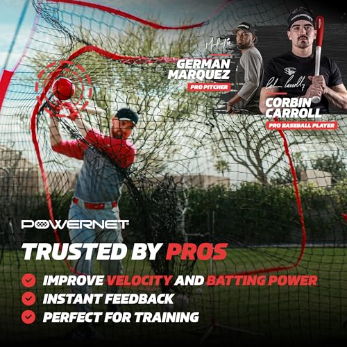 PowerNet Weighted Baseballs for Hitting Training, Baseball Training Equipment for Throwing & Batting, Build Muscle & Strength, 6 Balls 2.8" 12-20 oz - color: 16 Oz - Red