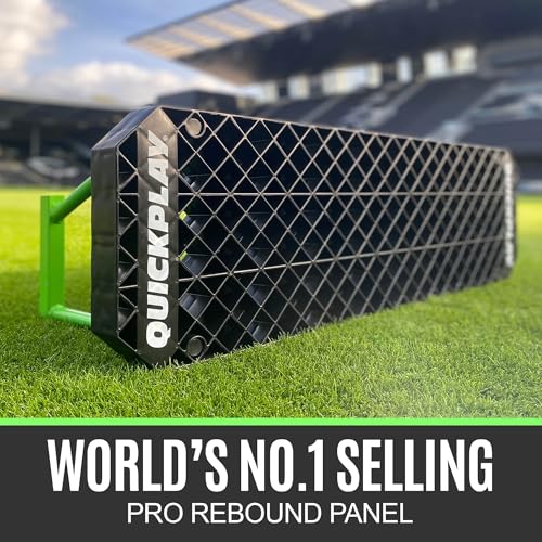 QuickPlay Replay Station 4-in-1 Soccer Rebounder Board - Portable Rebound Board for Backyard - Dual Surface, Dual Angle Soccer Passing Board for Passing & Reaction Skills - Soccer Training Equipment