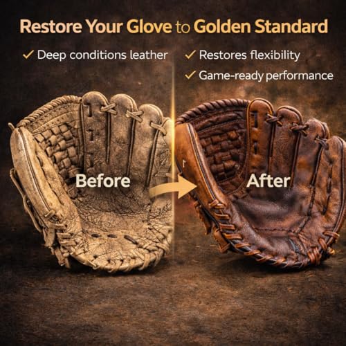 Rhino Wax - Baseball Golden Glove Break-in Kit - Oil for Ball Gloves, Mitt Conditioner, Glove Scrub, Daily Cleaner, Mallet, Wrap, Brushes, & 2 Microfiber Cloths - for Breaking in and Maintaining