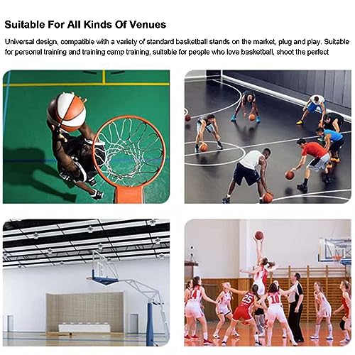 Basketball Hoop Returner Return Attachment Shot NET 4.8mX4.8m Polyester Net Shooting Practice Aid with and - Support