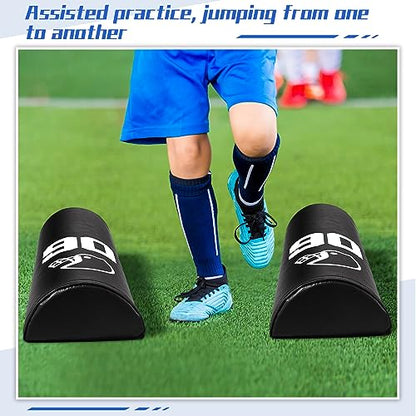 Leyndo 2/4 Pcs Athletic Agility Dummy Step Over Dummy with Heavy Duty Handles Training Dummy Football Equipment for Footwork Drills Sports Training