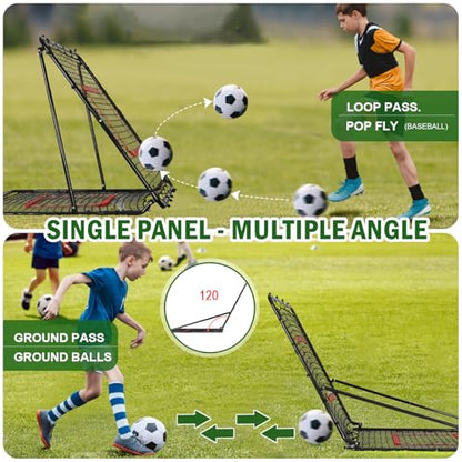 BaseGoal Baseball and Softball Rebounder Net,Baseball Rebounder,Volleyball Rebounder,Pitch Back Net,Multi-Sport Training Rebound Screen,with Pitching Target,Easy Adjustable Angles - size: 47x47 IN, style: Black