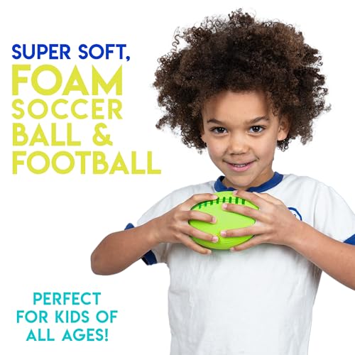 Franklin Sports Kids Mini Foam Sports Balls - Indoor + Outdoor Soft Foam Toy Balls for Kids - Perfect Backyard + Practice - Mini