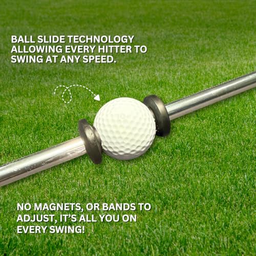 XactSwing Golf Swing Trainer with Double Slide Technology, All-in-One Design for Men, Women, Youth, and Teen Golfers to Enhance Timing, Club Control, and Swing Mechanics