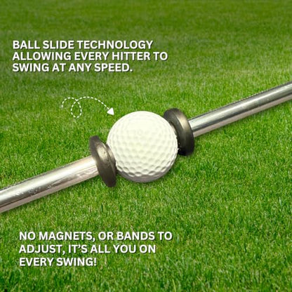 XactSwing Golf Swing Trainer with Double Slide Technology, All-in-One Design for Men, Women, Youth, and Teen Golfers to Enhance Timing, Club Control, and Swing Mechanics