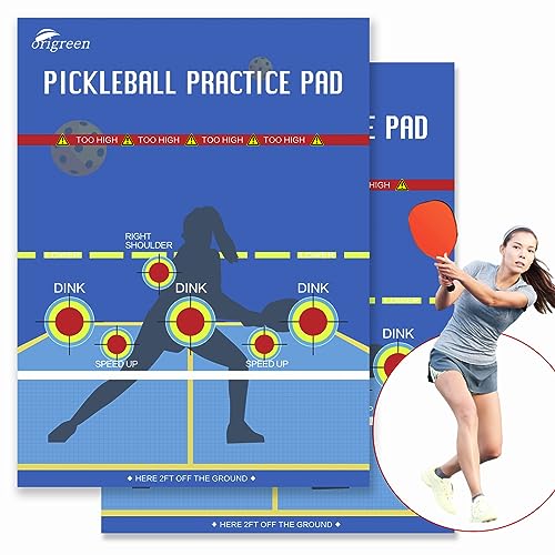 Pickleball Practice Pad & Poster - Dink Master Rebounder for Indoor/Outdoor Training - size: 2PCS