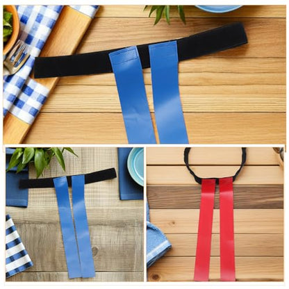 YARNOW 4pcs Flag Football Equipment: Kids Adjustable Hook And Loop Waist Belts With Flags - For Youth Sports Outdoor Games And Football Training Sessions