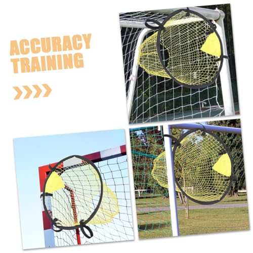 ibasenice 2pcs Soccer Nets for Youth Football Practice Equipment for Backyard Training Shooting Accuracy Sturdy Construction for Young Players