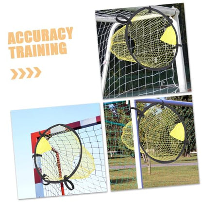 ibasenice 2pcs Soccer Nets for Youth Football Practice Equipment for Backyard Training Shooting Accuracy Sturdy Construction for Young Players