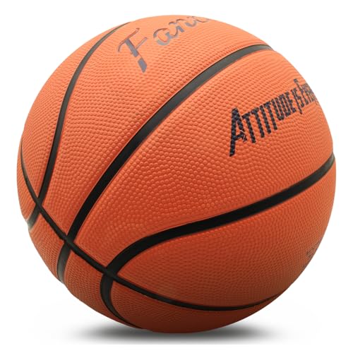 Basketball, Rubber Basketballs with Pump, Youth Basketball for Indoor and Outdoor