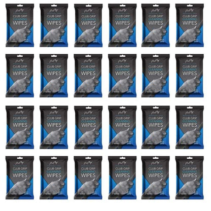ProPlay Club Grip Cleaning Wipes | Powerful Cleaner Removes Grime, Dirt, and Sweat | Restore Tackiness of Golf Club Grips | Convenient, Resealable Pack - Unscented 24 Pack - size: 20 Count (Pack of 24)