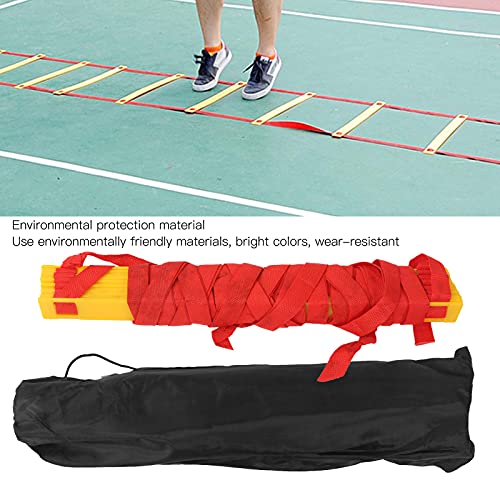 7M 14 Rung Agility Speed Training Ladder, Football Soccer Fitness Ladder with Storage Bag, Durable PP Plastic and Braided Belt for Athletes, Coaches, Home or Field Drills