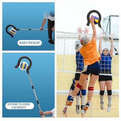 Volleyball Spike Trainer with Adjustable Height & Real Ball Feel - Hitting Training Equipment for Spiking,Jumping, and Serving Practice -Lightweight,Non-Slip Design/Durable- Perfect for Beginners/Pros