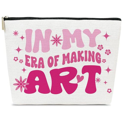 Artists Makeup Bag, In My Era of Making Art Cosmetic Bag for Purse, Gifts for Art Teachers, Painters & Art Lovers - color: multicolor0204