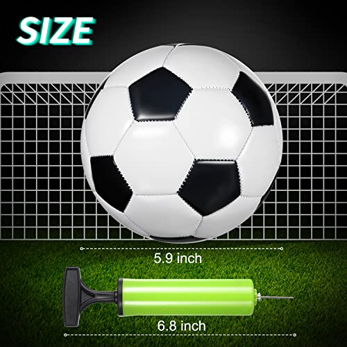 HyDren 24 Pack Soccer Balls Bulk with Pump Official Outside Christian Charity Donation Sport Soccer Balls Gifts for Teens Adults - size: 2