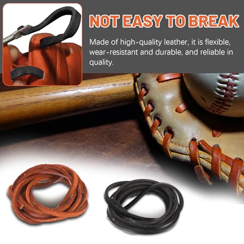 Tanstic 13Pcs Baseball Glove Relacing Kit, Softball Mitts Baseball Glove Care Kit Includes Leather Strips, Baseball Glove Lace Drawstring Threader, Glove Locks, Pliers, Lacing Tools with Storage Case