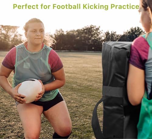 Football Training Blocking Pad: 26x18in Basketball Taekwondo Boxing Training Hitting Shield Tackle with Five Handles for Indoor Outdoor Adult Youth Men Use