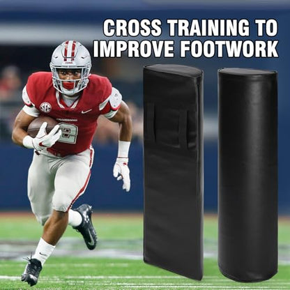 Heavy Tackling Dummies 2-Piece for Football with Handles, Soccer Equipment-Waterproof PVC Football Step Over Dummy, for Footwork Drills Sports Training,Training Equipment.