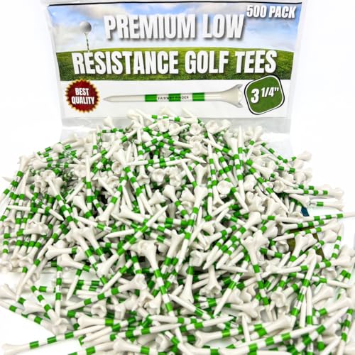 (50/150/500) Plastic Golf Tees 3 1/4 Best Golf Tees for Men, Unbreakable Golf Tees for Women, Long Golf Tees, Zero Friction Golf Tees, Tall Golf Tees Plastic Unbreakable, Reusable Golf Tee - size: 500