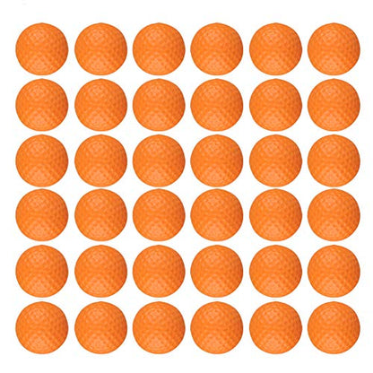 Dsmile 36 Pack Foam Golf Practice Balls Light Soft Elastic Training Multifunction Sport Balls - color: Orange*36